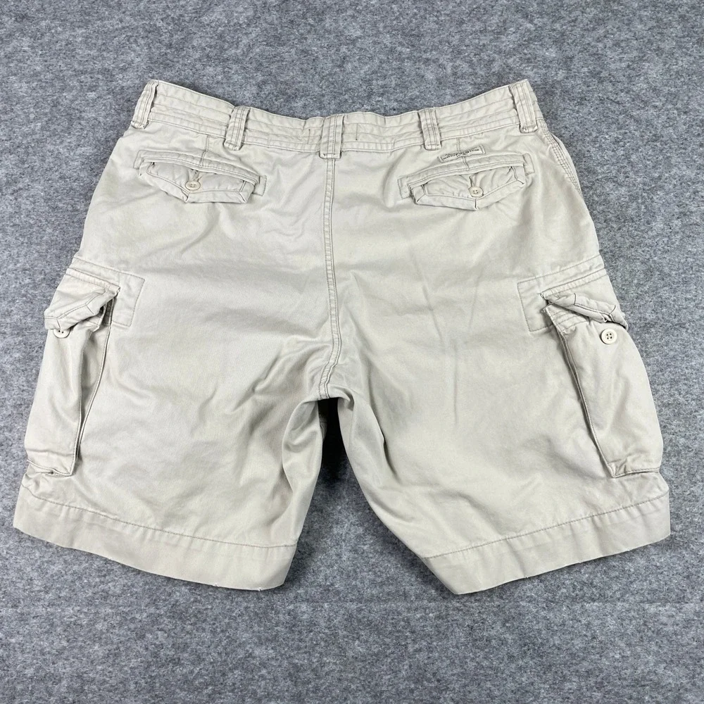 Polo Ralph Lauren Cargo Shorts Mens 40 Tan Classic Polo Chino Khaki Preppy 90s